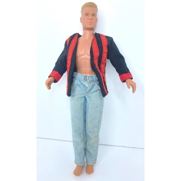 New Kids On The Block  Ken Doll Donnie Walburg Rat Tail 1990 Big Step Hasbro - Picture 1 of 16